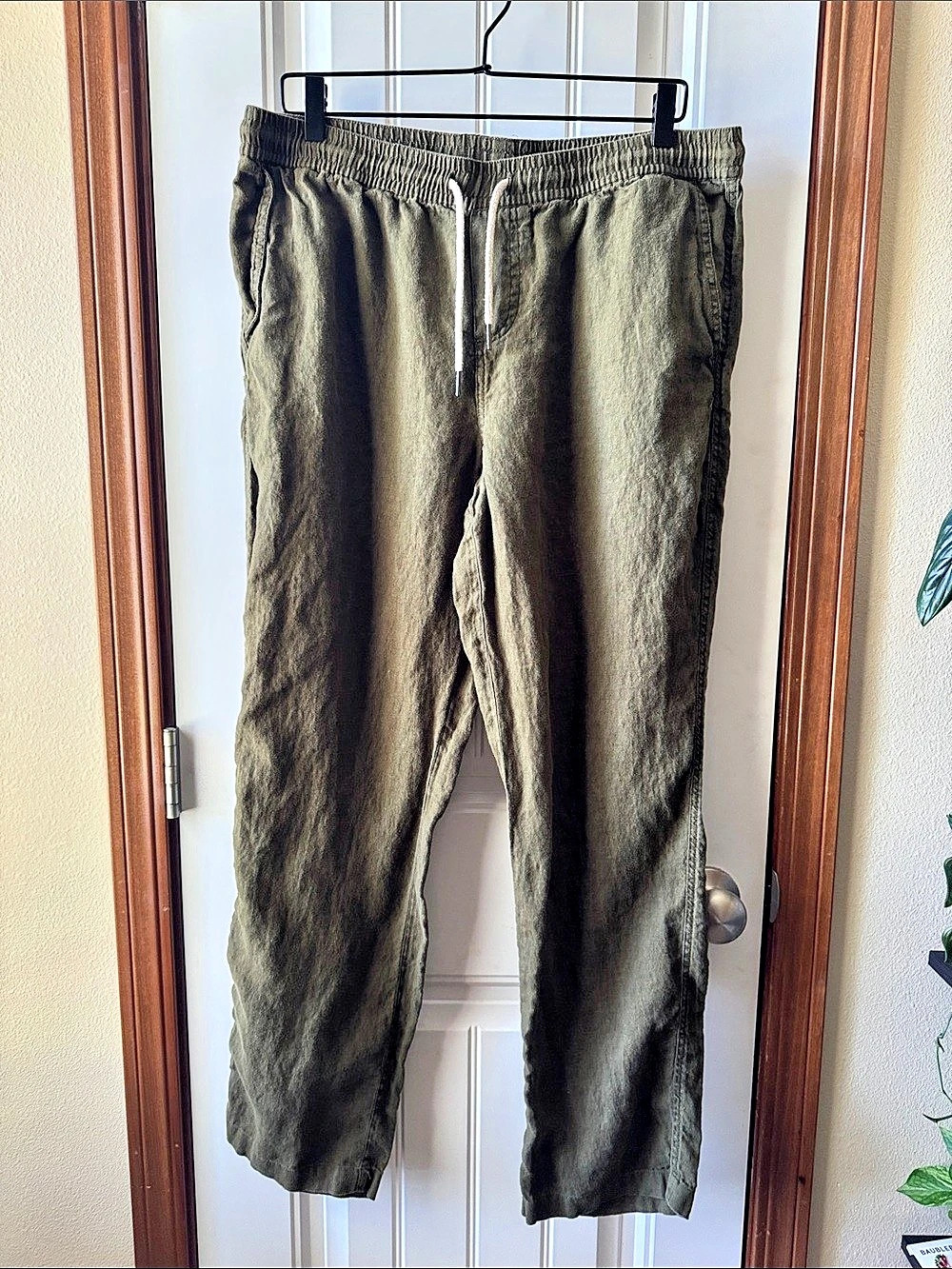 Quince Linen Straight Leg Pants Size Small Like New